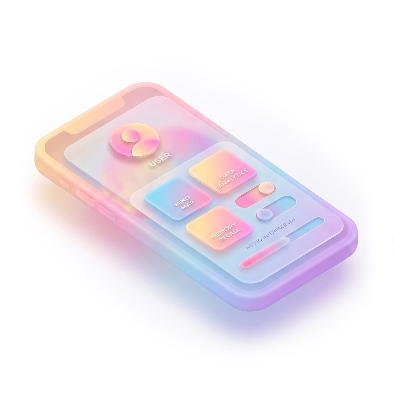 Illustration of a phone app interface